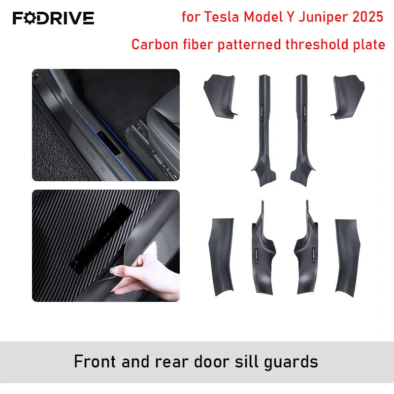 For Tesla New Model Y Juniper 2025 ABS Front Rear Door Sill Protector Threshold Strip Anti-kick Guard Panel Waterproof Pad
For Tesla New Model Y Juniper 2025 ABS Front Rear Door Sill Protector Threshold Strip Anti-kick Guard Panel Waterproof Pad