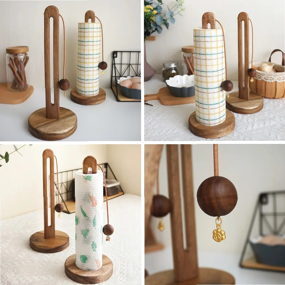 Solid Wood Paper Towel Holder, Free Standing Kitchen Storage Rack for Paper Towels, Plastic Wrap & Bags
Solid Wood Paper Towel Holder, Free Standing Kitchen Storage Rack for Paper Towels, Plastic Wrap & Bags