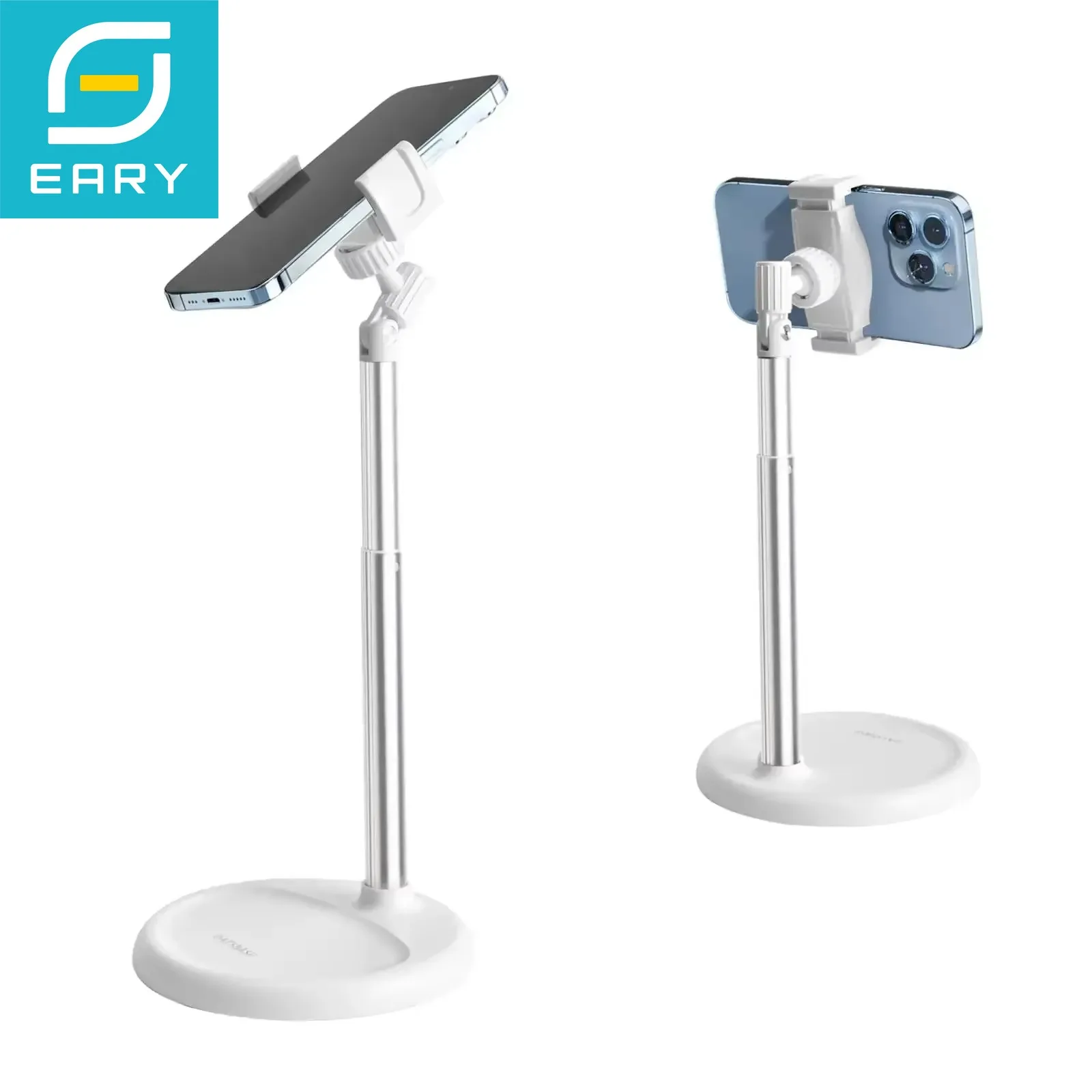 Eary Cell Phone Holder Stand for Recording Filming Height Adjustable Bracket For Desk Fit for iPhone Samsung 4-7" Inch Devices
Eary Cell Phone Holder Stand for Recording Filming Height Adjustable Bracket For Desk Fit for iPhone Samsung 4-7" Inch Devices