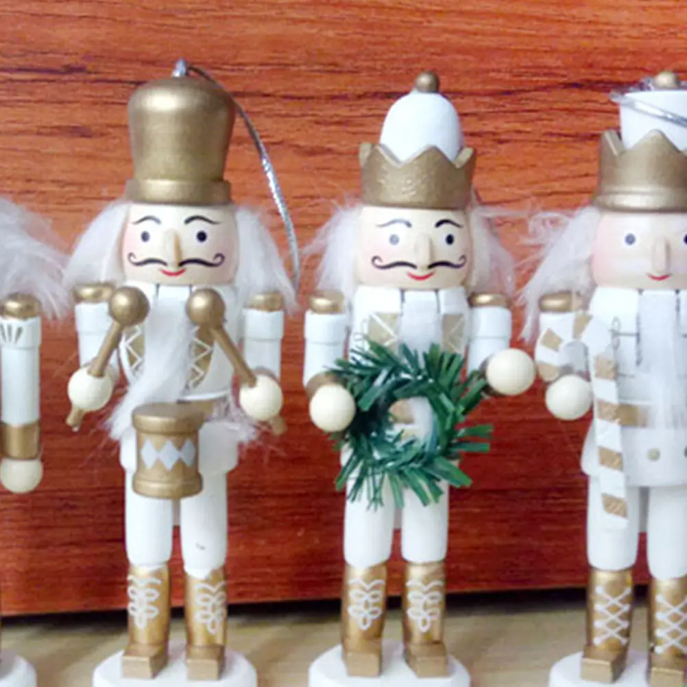 5Pcs Nutcracker Puppet Soldiers Wooden Christmas Decorations Children Gift Set Birthday Holiday Educational Playthings
5Pcs Nutcracker Puppet Soldiers Wooden Christmas Decorations Children Gift Set Birthday Holiday Educational Playthings