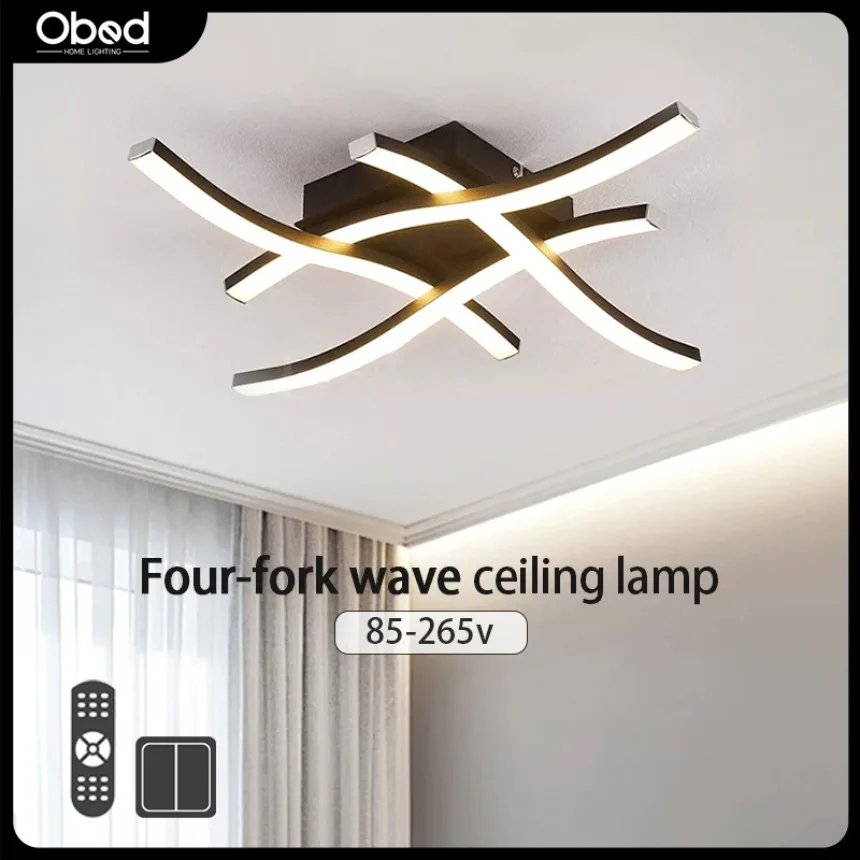 Modern Ceiling Light Living Room Dining Room Bedroom Balcony Light 28W Curved Design Remote Dimming Home Decor LED Ceiling Lamp
Modern Ceiling Light Living Room Dining Room Bedroom Balcony Light 28W Curved Design Remote Dimming Home Decor LED Ceiling Lamp