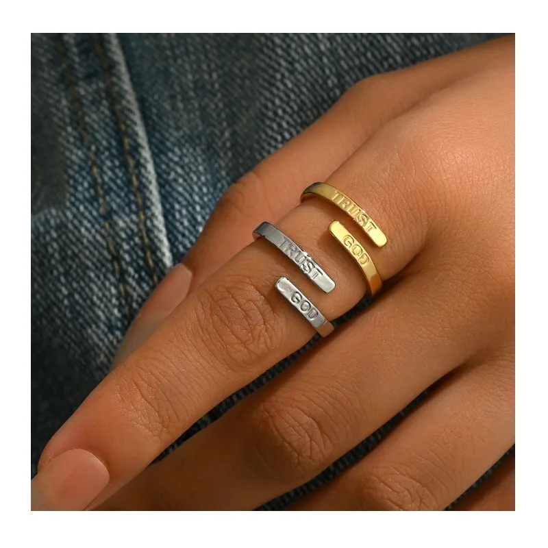 Hot Selling Women's Rings, Geometric Opening Adjustment, Letter Design, Couple Pair Ring, Versatile Index Finger Ring
Hot Selling Women's Rings, Geometric Opening Adjustment, Letter Design, Couple Pair Ring, Versatile Index Finger Ring