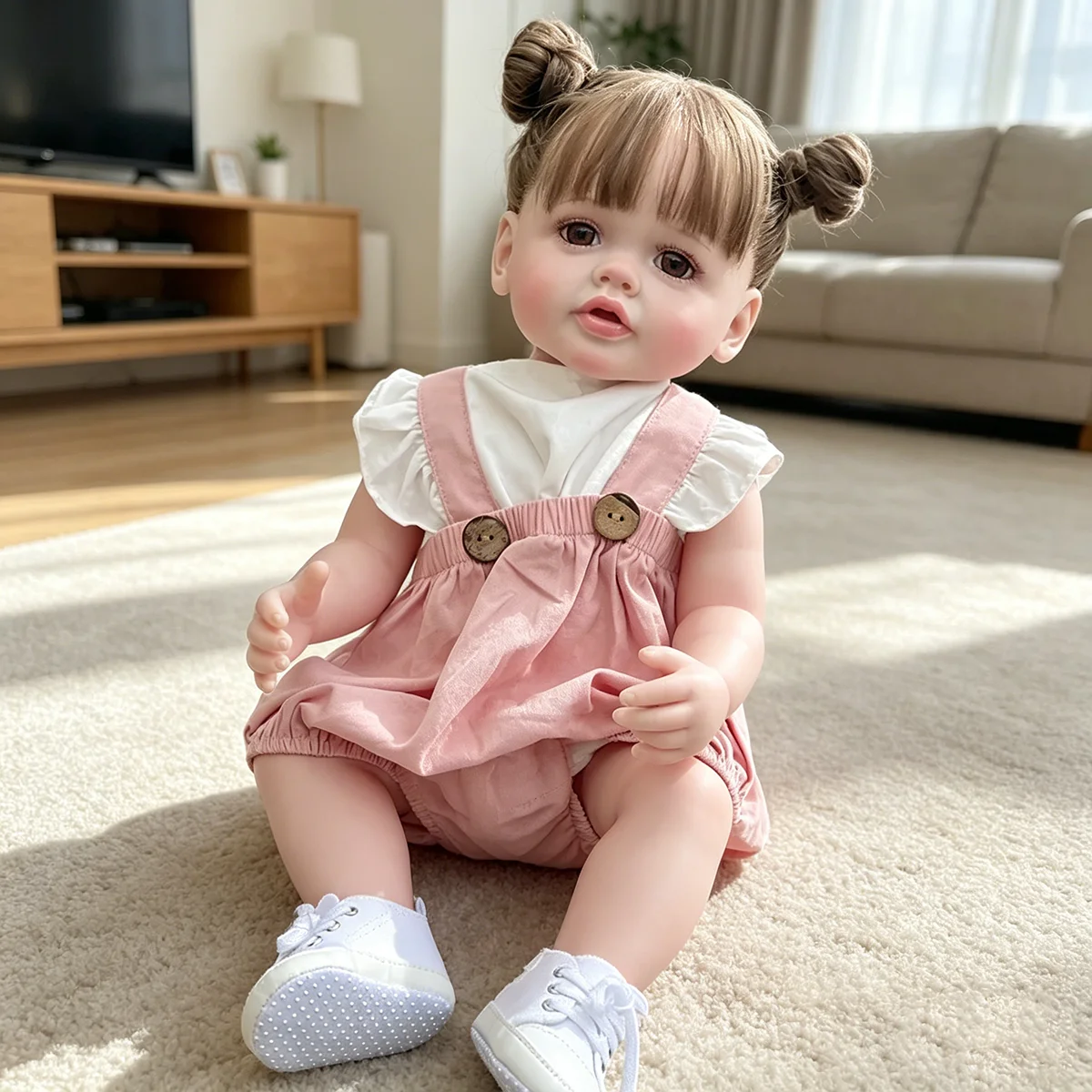 55CM Already Painted Finished Reborn Toddler Girl Doll Full Body Soft Silicone Vinyl Betty 3D Skin Visible Veins
55CM Already Painted Finished Reborn Toddler Girl Doll Full Body Soft Silicone Vinyl Betty 3D Skin Visible Veins
