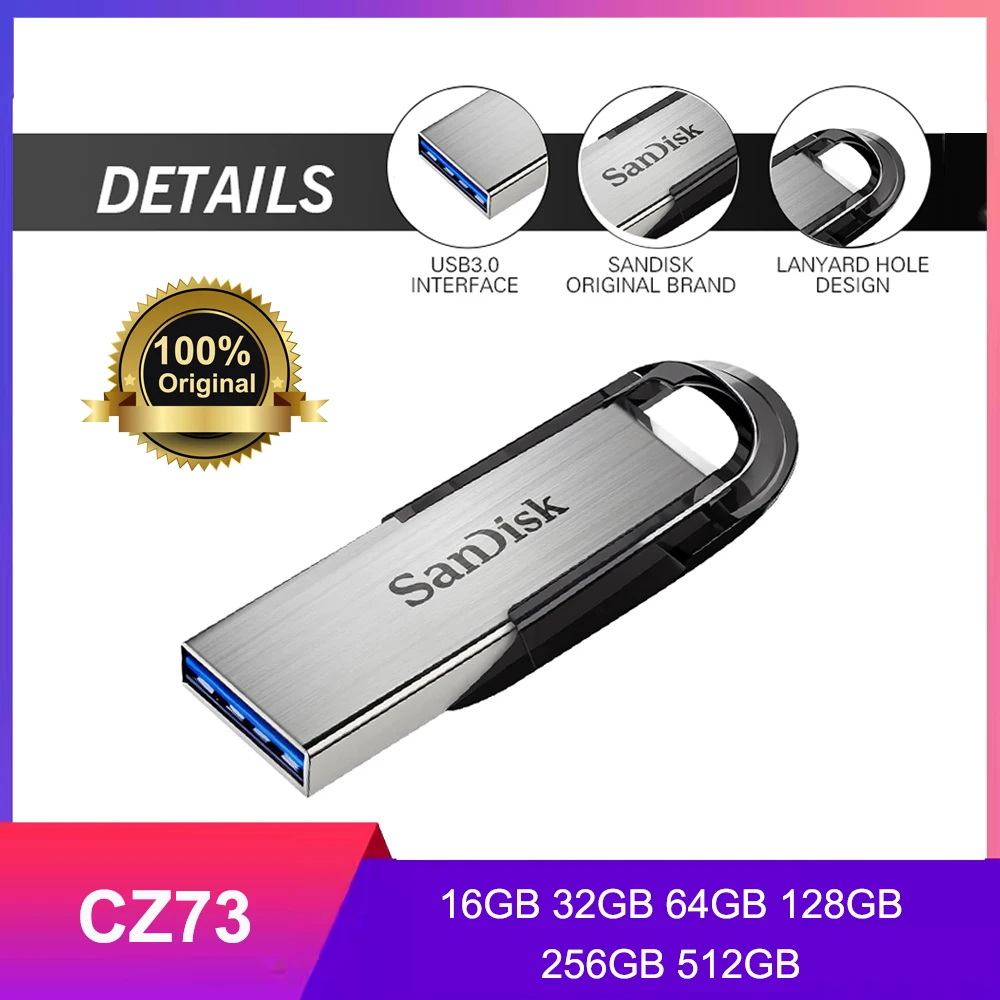 SanDisk USB Flash Drive USB 3.0 Pen Drive 256GB 128GB 64GB 32GB 16GB Pendrive Memory USB Stick Memoria Flash Disk Pendrives
SanDisk USB Flash Drive USB 3.0 Pen Drive 256GB 128GB 64GB 32GB 16GB Pendrive Memory USB Stick Memoria Flash Disk Pendrives
