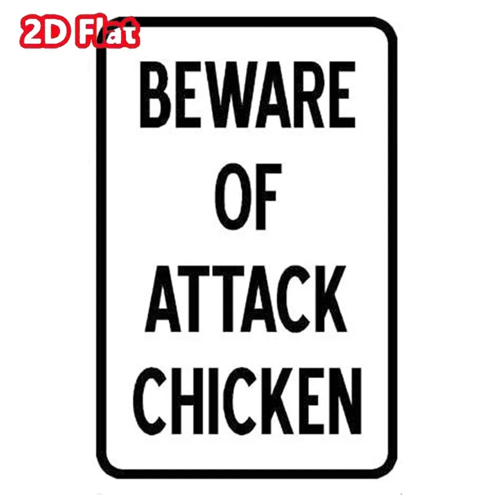 Decorative Painting,Beware Of Attack Chicken Warning Sign Aluminum Metal Novelty Sign
Decorative Painting,Beware Of Attack Chicken Warning Sign Aluminum Metal Novelty Sign