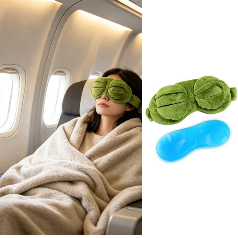 3D Frog Eye Mask with Ice Pack, Funny Cartoon Plush Sleep Mask,For Puffy Eyes, Dark Circles,Ideal for Travel, Nap, and Party
3D Frog Eye Mask with Ice Pack, Funny Cartoon Plush Sleep Mask,For Puffy Eyes, Dark Circles,Ideal for Travel, Nap, and Party