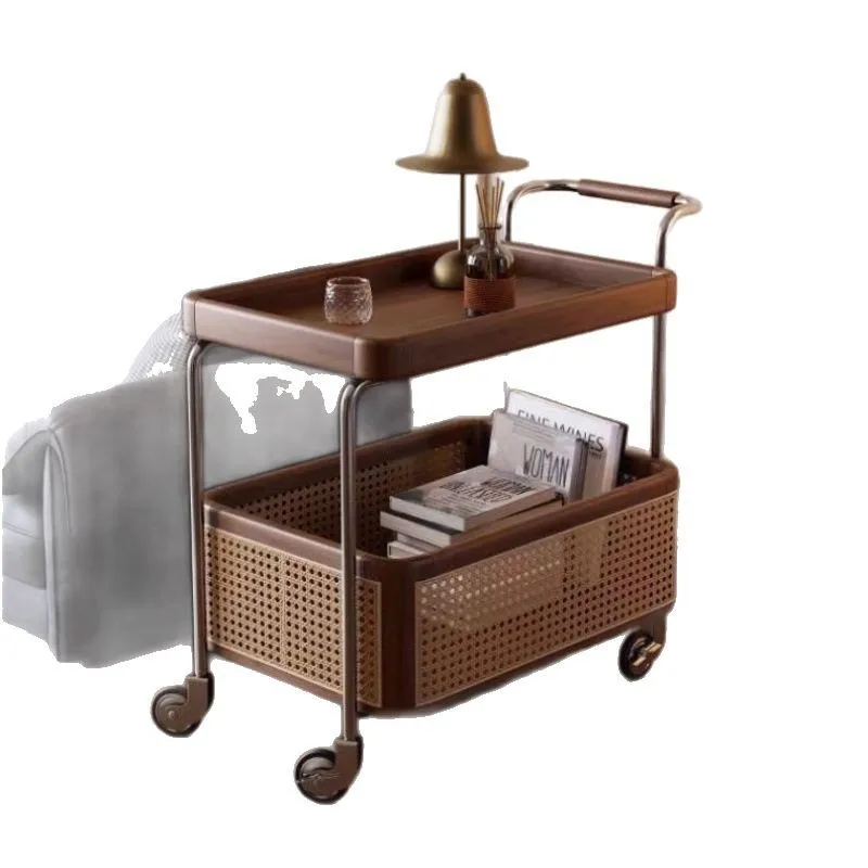 Medieval mobile solid wood storage living room sofa rattan coffee table side cabinet
Medieval mobile solid wood storage living room sofa rattan coffee table side cabinet