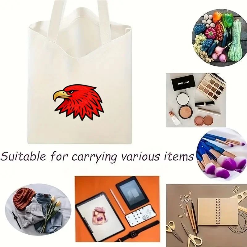 1pc Red Eagle Print Canvas Tote Bag, Dual-Sided Print Reusable Shoulder Bag, Eco-Friendly Casual Shopping & Storage Tote
1pc Red Eagle Print Canvas Tote Bag, Dual-Sided Print Reusable Shoulder Bag, Eco-Friendly Casual Shopping & Storage Tote