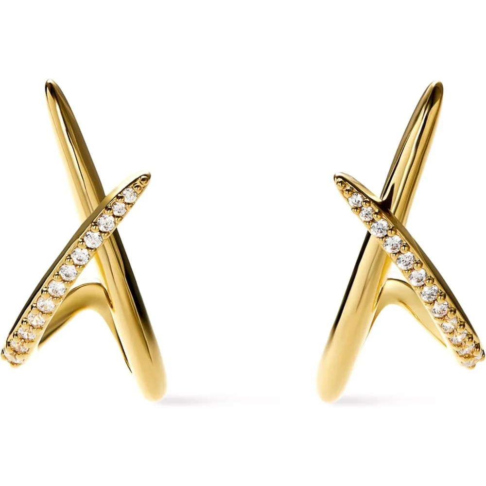 Ana Luisa Trendy Stud Earrings for Women - 14K Gold Plated and Silver Rhodium Plated Earring Studs - Simple, Minimalist, Dainty
Ana Luisa Trendy Stud Earrings for Women - 14K Gold Plated and Silver Rhodium Plated Earring Studs - Simple, Minimalist, Dainty