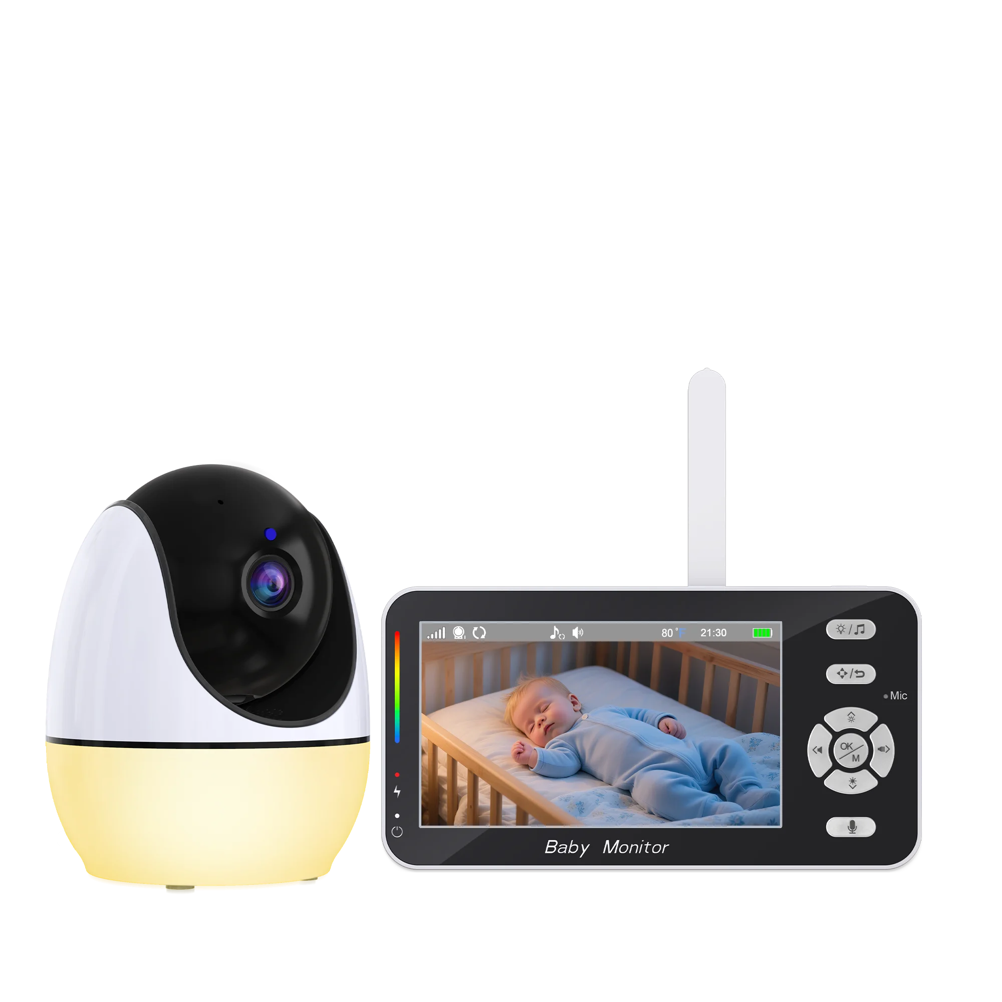 5-дюймовый экран, 2 МП, 1080P, Wi-Fi, детская камера, таймер для кормления, обнаружение плакатов, PTZ, дисплей температуры и влажности, радионяня, няня
5-дюймовый экран, 2 МП, 1080P, Wi-Fi, детская камера, таймер для кормления, обнаружение плакатов, PTZ, дисплей температуры и влажности, радионяня, няня