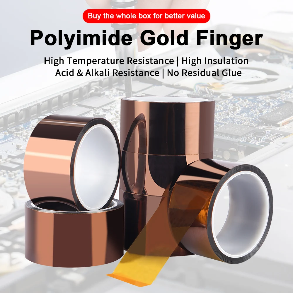 Esd Anti-Static Gold Finger Tape With High Adhesion Insulation For Mobile Phone Maintenance Screen Battery Protection Welding
Esd Anti-Static Gold Finger Tape With High Adhesion Insulation For Mobile Phone Maintenance Screen Battery Protection Welding