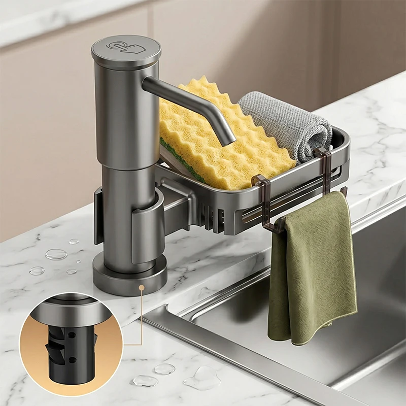 Luxury Space Aluminum Dishwash Soap Dispenser Extension Tube Kit No Screw Quick Install No Bend Kitchen Sink Accessory
Luxury Space Aluminum Dishwash Soap Dispenser Extension Tube Kit No Screw Quick Install No Bend Kitchen Sink Accessory