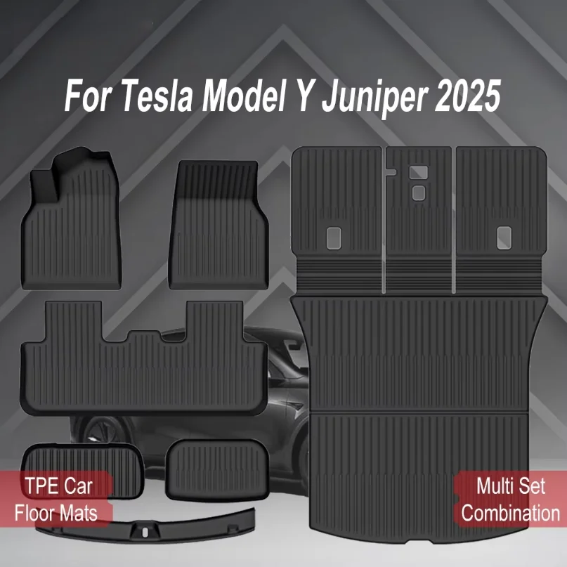 2025 For Tesla Model Y Juniper Premium Performance TPE Car Floor Mats Full Set Waterproof Wearproof Auto Trunk Liner Foot Pads
2025 For Tesla Model Y Juniper Premium Performance TPE Car Floor Mats Full Set Waterproof Wearproof Auto Trunk Liner Foot Pads