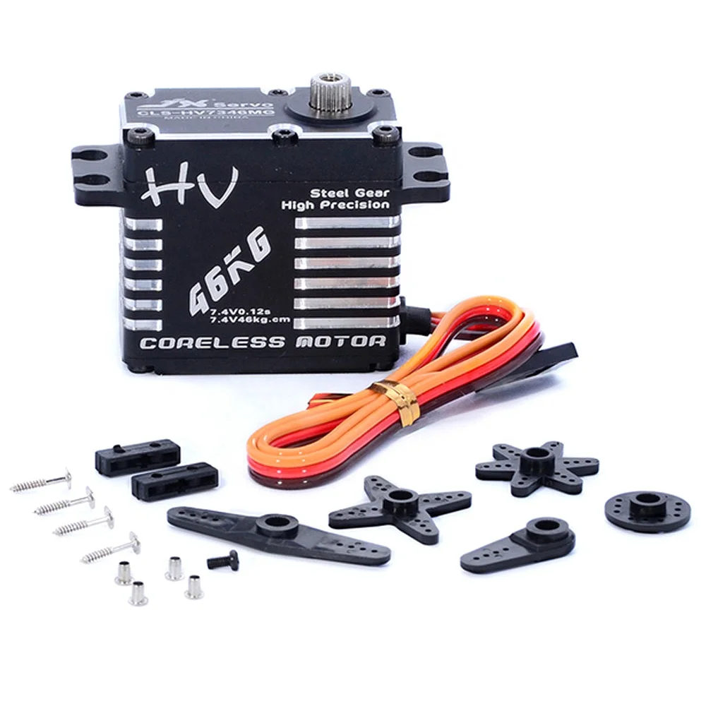 Сервопривод JX CLS-HV7346MG 46 кг HV, водонепроницаемая стальная шестерня, полный алюминиевый корпус с ЧПУ, цифровой сервопривод без сердечника, детали радиоуправляемой лодки, двигатели
Сервопривод JX CLS-HV7346MG 46 кг HV, водонепроницаемая стальная шестерня, полный алюминиевый корпус с ЧПУ, цифровой сервопривод без сердечника, детали радиоуправляемой лодки, двигатели