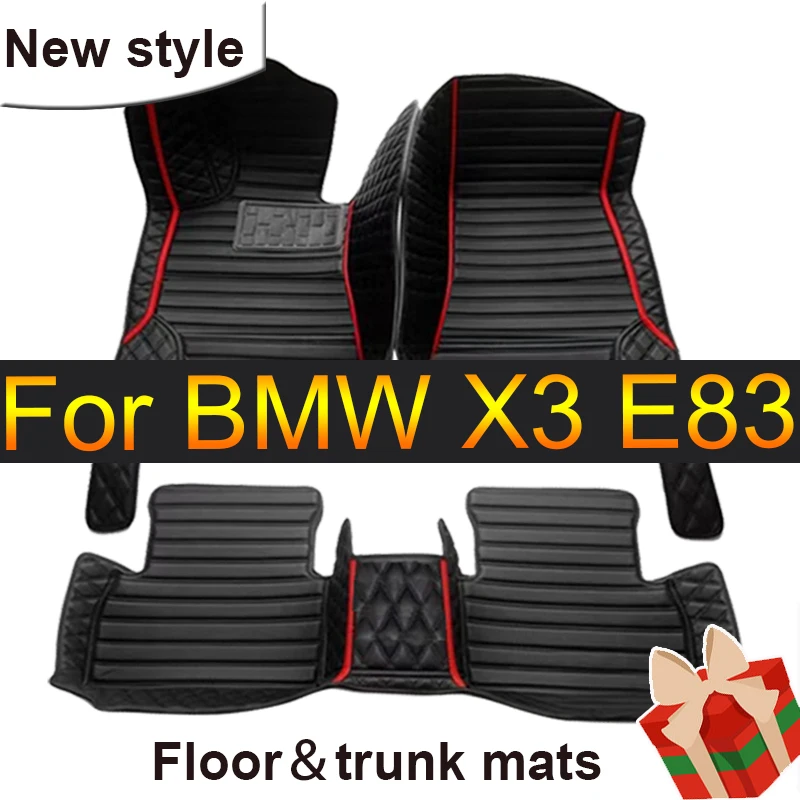 Автомобильные напольные коврики для BMW X3 E83 2006 ~ 2010, набор кожаных роскошных ковриков с защитой от грязи, детали для интерьера автомобиля
Автомобильные напольные коврики для BMW X3 E83 2006 ~ 2010, набор кожаных роскошных ковриков с защитой от грязи, детали для интерьера автомобиля