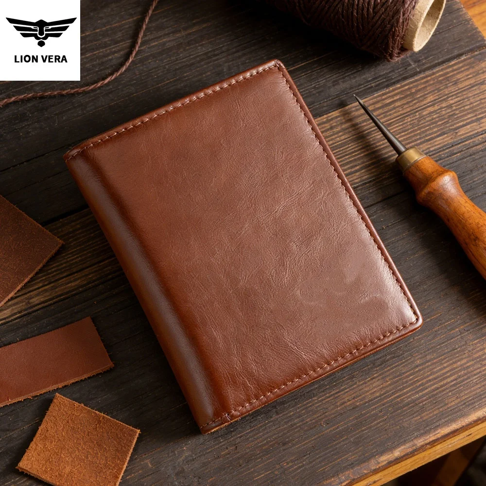 LION VERA Men's Genuine Leather Wallet Retro Large Capacity Multi-Card Slot Business Casual Anti-Degaussing Anti-Theft Wallet
LION VERA Men's Genuine Leather Wallet Retro Large Capacity Multi-Card Slot Business Casual Anti-Degaussing Anti-Theft Wallet