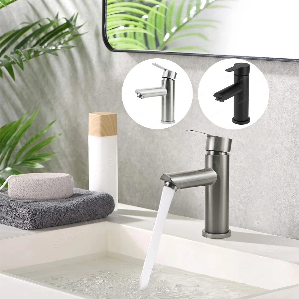 Silver/Grey Basin Faucet Bathroom Washbasin Water Mixer Tap Hot Cold Water Basin Sink Tap Bathroom Faucet Tap Stainless
Silver/Grey Basin Faucet Bathroom Washbasin Water Mixer Tap Hot Cold Water Basin Sink Tap Bathroom Faucet Tap Stainless