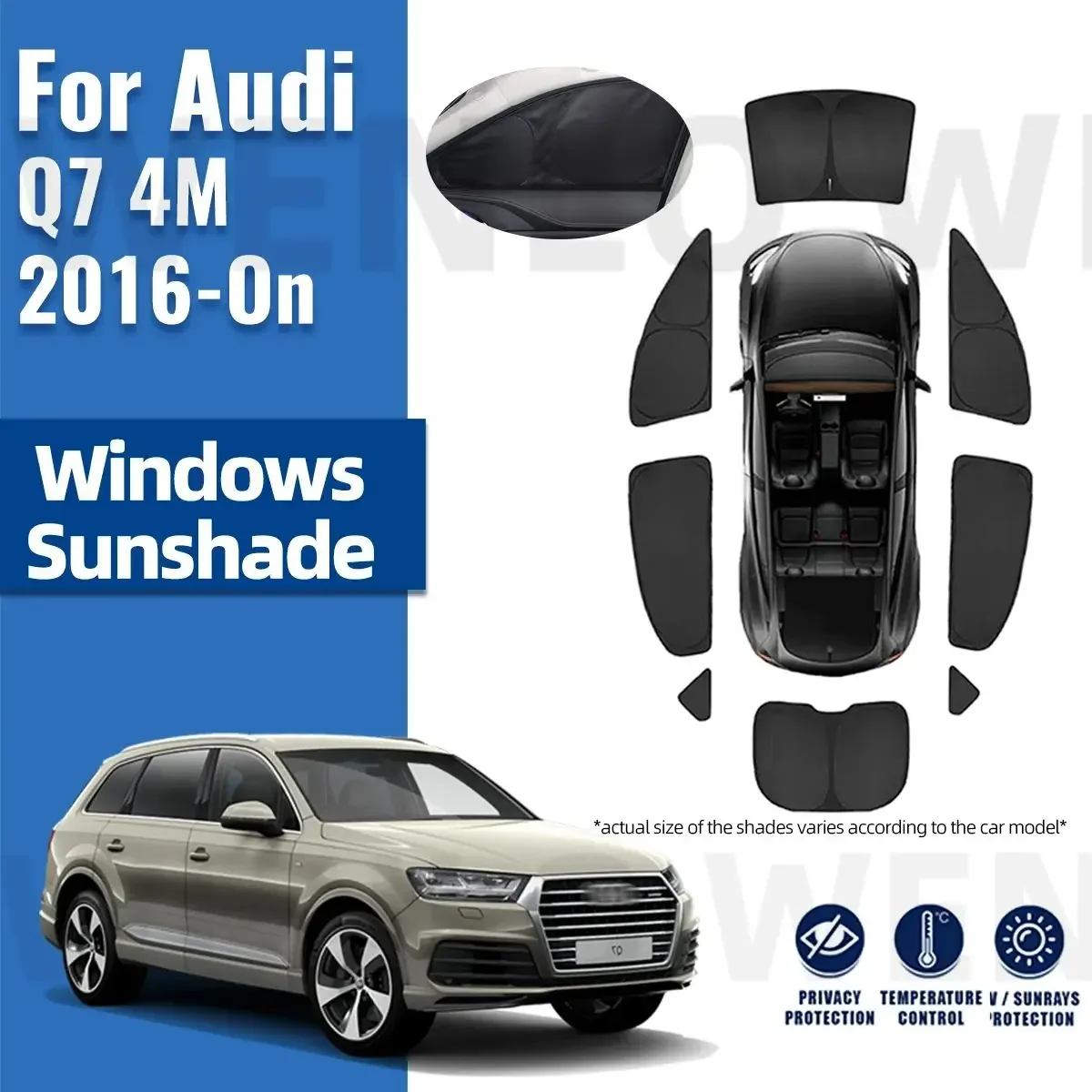 For Audi Q7 4M 2016-2022 2023 2024 Full Cover Car Sunshade Front Windshield Frame Curtain Rear Side Window Sun Shade Visor
For Audi Q7 4M 2016-2022 2023 2024 Full Cover Car Sunshade Front Windshield Frame Curtain Rear Side Window Sun Shade Visor