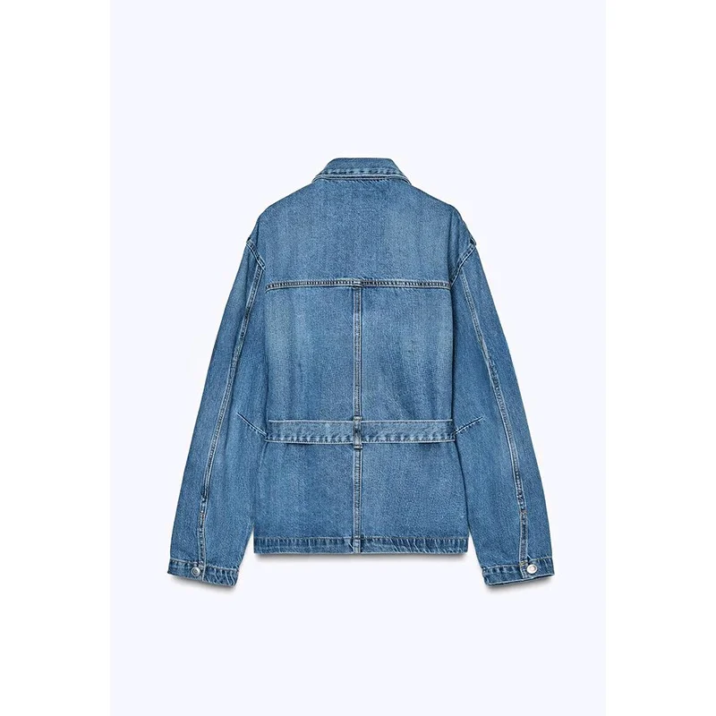 Spring New Arrival Women's Jaet Long Sve with Belt Flip Collar Denim Coat Outerwear Commute Sle Loose Fit Polyester
Spring New Arrival Women's Jaet Long Sve with Belt Flip Collar Denim Coat Outerwear Commute Sle Loose Fit Polyester