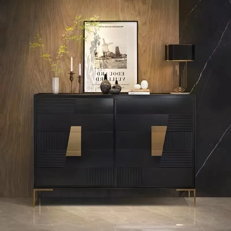 A light luxury ten chest cabinet modern simple black multi-drawer locker living room wall storage cabinet
A light luxury ten chest cabinet modern simple black multi-drawer locker living room wall storage cabinet