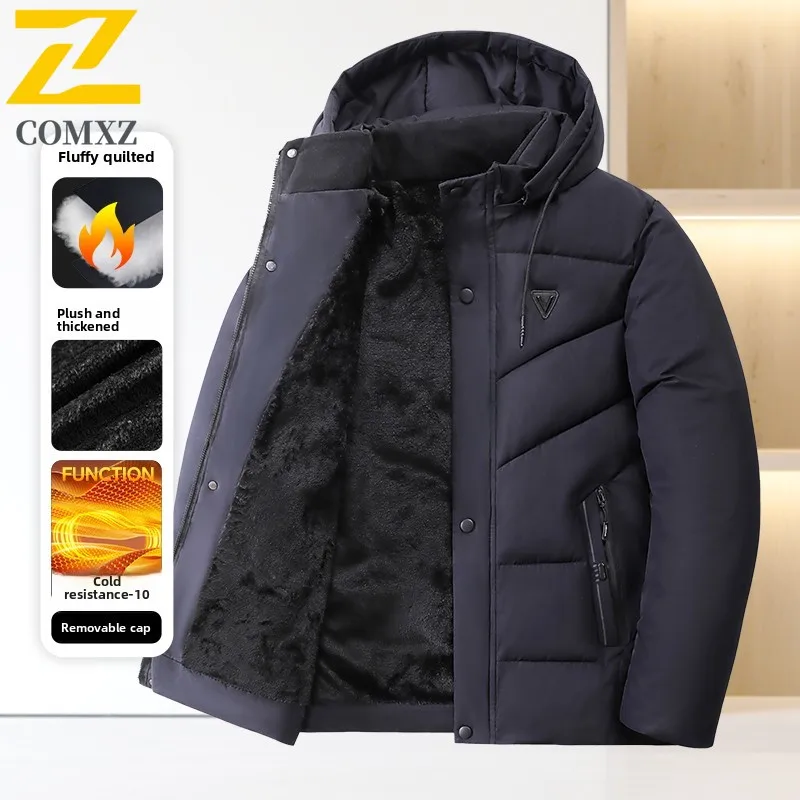 High-end Winter Jacket Men's 2025 Trend Brand Thick Warm Down Cotton Padded Parka Casual Stand Collar Cold Proof Padding Coat
High-end Winter Jacket Men's 2025 Trend Brand Thick Warm Down Cotton Padded Parka Casual Stand Collar Cold Proof Padding Coat