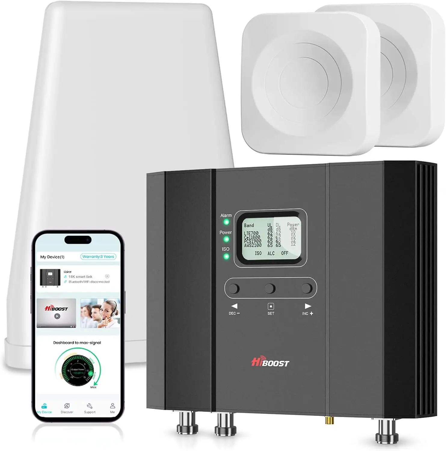 Cell Phone Booster for Multiroom, Boost Cellular Signal up to 10,000 sq ft for All U.S. Carriers | Cell Phone Signal Boosters
Cell Phone Booster for Multiroom, Boost Cellular Signal up to 10,000 sq ft for All U.S. Carriers | Cell Phone Signal Boosters
