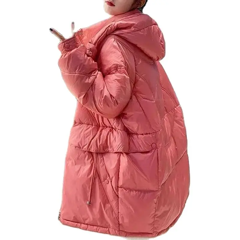 Winter New Down Cotton-Padded Hooded Jacket Ladies Pocket Zipper Coat Long Loose Joker Parker Fashion Casual Warm Overcoat
Winter New Down Cotton-Padded Hooded Jacket Ladies Pocket Zipper Coat Long Loose Joker Parker Fashion Casual Warm Overcoat