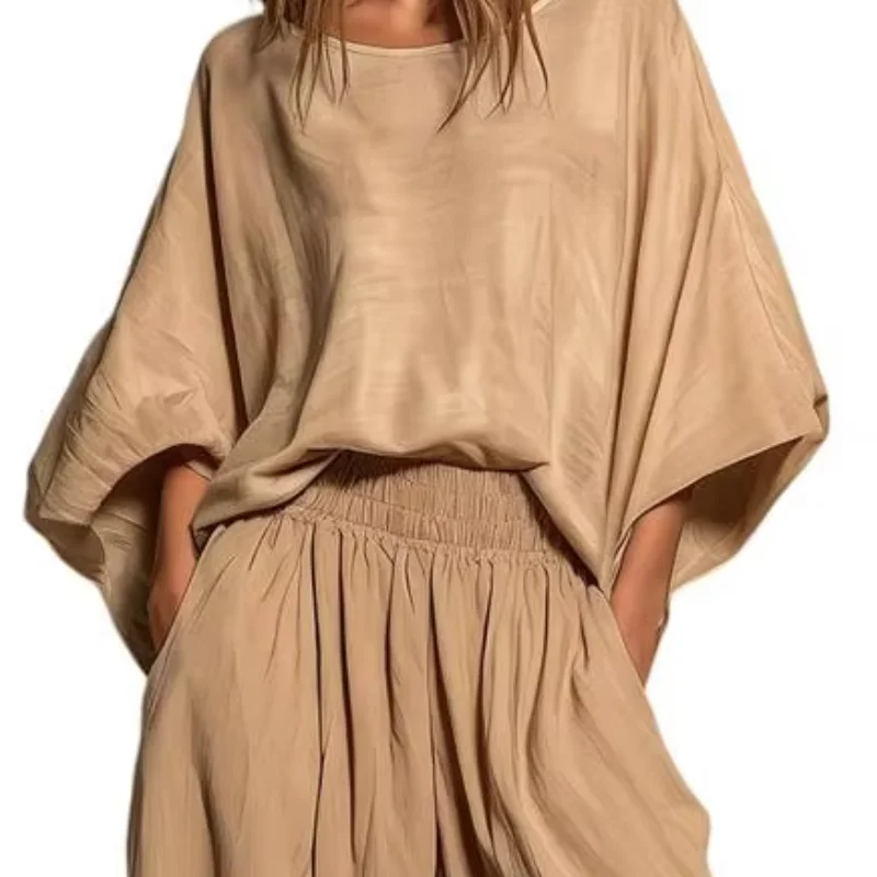 Women's 2 Piece Sets,Relaxed Fit Women Clothing Lantern Pants Sets,Soft Fabric Travel Vacation Outfits with Pockets
Women's 2 Piece Sets,Relaxed Fit Women Clothing Lantern Pants Sets,Soft Fabric Travel Vacation Outfits with Pockets