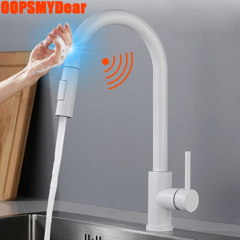 Touch Sensor Kitchen Faucet Hot Cold Mixer Pull Out Tap Smart Flexible Stainless Steel Crane Sink Deck Mounted Crane Modern Taps
Touch Sensor Kitchen Faucet Hot Cold Mixer Pull Out Tap Smart Flexible Stainless Steel Crane Sink Deck Mounted Crane Modern Taps