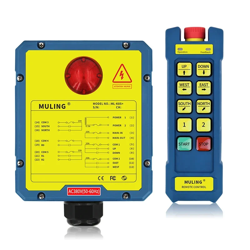 ML-K8S/D+ The well-sold excavator magnet wireless industrial remote control crane remote control can be used in smart hotels
ML-K8S/D+ The well-sold excavator magnet wireless industrial remote control crane remote control can be used in smart hotels
