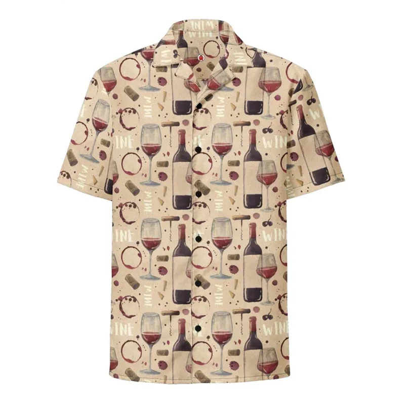 Vintage Red Wine Glass Print Shirt Men Women Personality Bar Lapel Button Shirts Summer Fashion Casual Party Loose Blouse Y2k
Vintage Red Wine Glass Print Shirt Men Women Personality Bar Lapel Button Shirts Summer Fashion Casual Party Loose Blouse Y2k