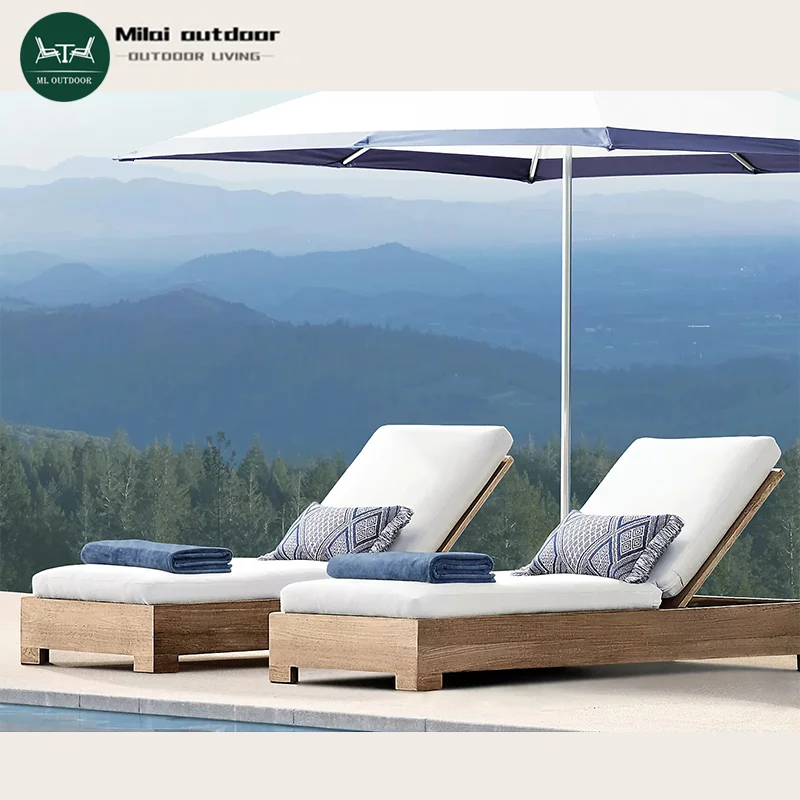 Factory Hot Selling Outdoor Teak Deck Chair Sunbed Villa Hotel Garden Sun Lounger Terrace Pool Chair Deck Chair 
Factory Hot Selling Outdoor Teak Deck Chair Sunbed Villa Hotel Garden Sun Lounger Terrace Pool Chair Deck Chair