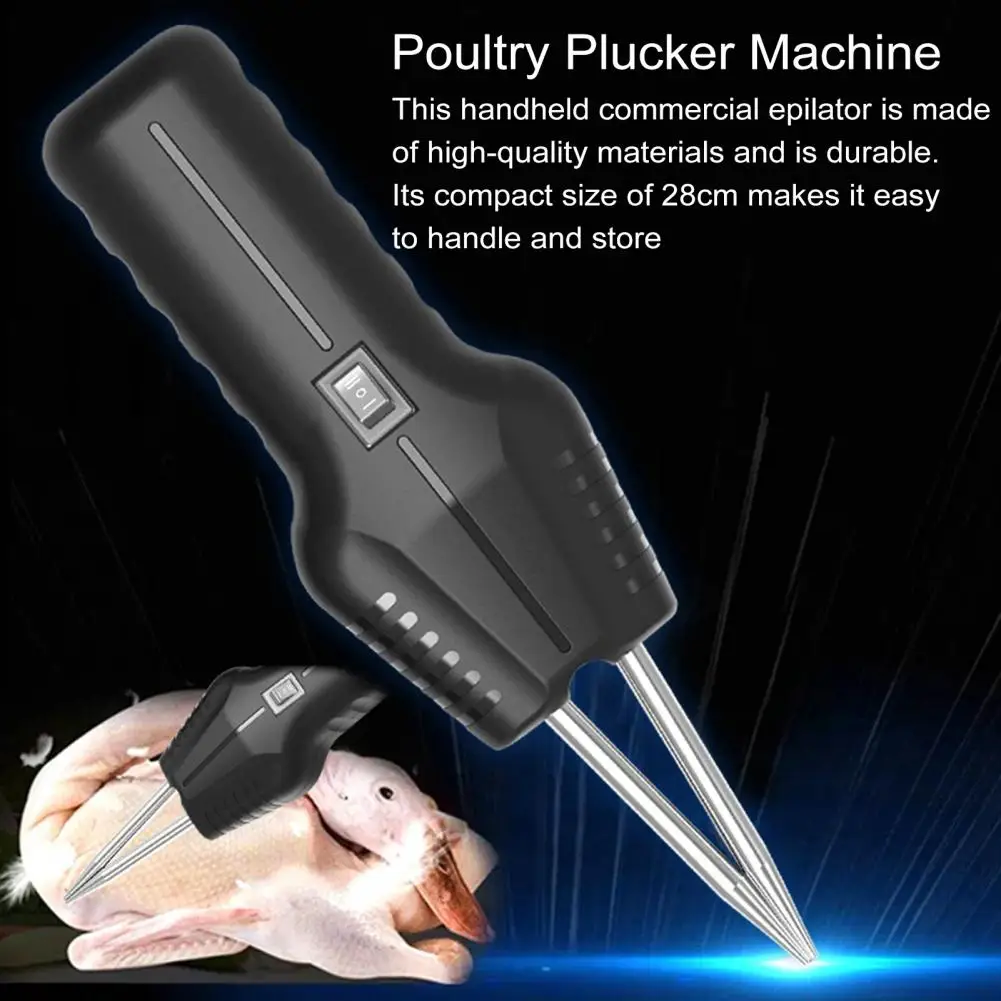 Electric Poultry Plucker Handheld Chicken Duck Hair Removal Machine Portable Automatic Plucking Device Dehairing Tools Kitchen G
Electric Poultry Plucker Handheld Chicken Duck Hair Removal Machine Portable Automatic Plucking Device Dehairing Tools Kitchen G