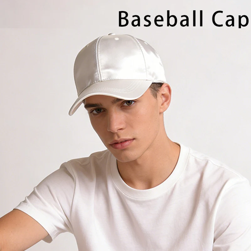 Korean Style Solid Color Satin Baseball Cap for Women Casual Breathable Dad Hat Adjustable Sun Protection Cap for Spring Summer
Korean Style Solid Color Satin Baseball Cap for Women Casual Breathable Dad Hat Adjustable Sun Protection Cap for Spring Summer