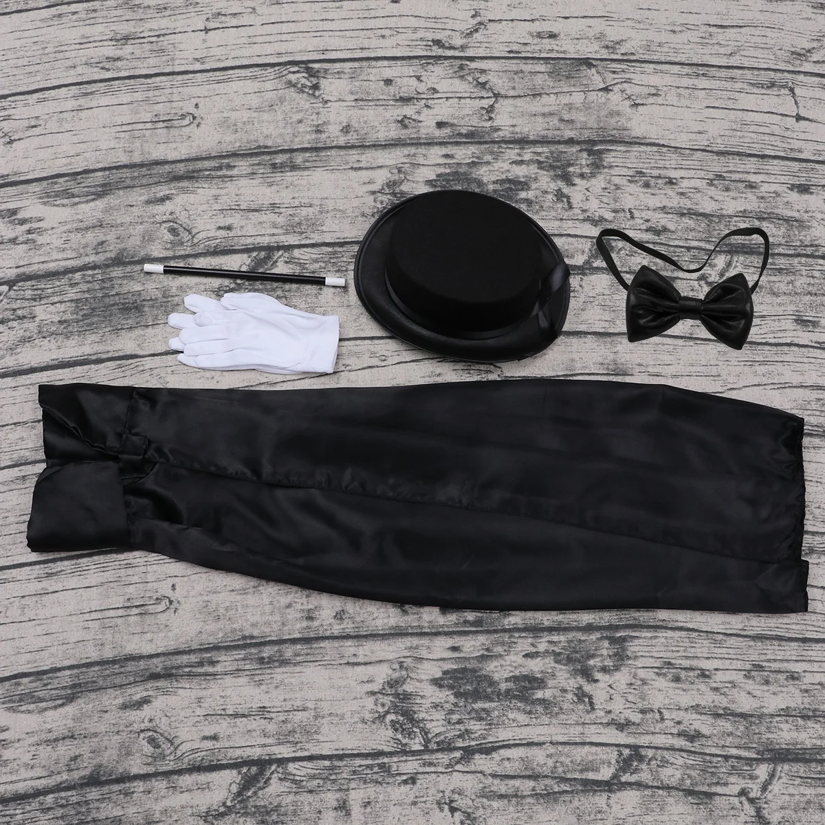 6PCS Magician Role Play Set Dress-Up Costume Cosplay Outfit for Halloween Party Masquerade Performance Gloves Hat Cloak Tie
6PCS Magician Role Play Set Dress-Up Costume Cosplay Outfit for Halloween Party Masquerade Performance Gloves Hat Cloak Tie