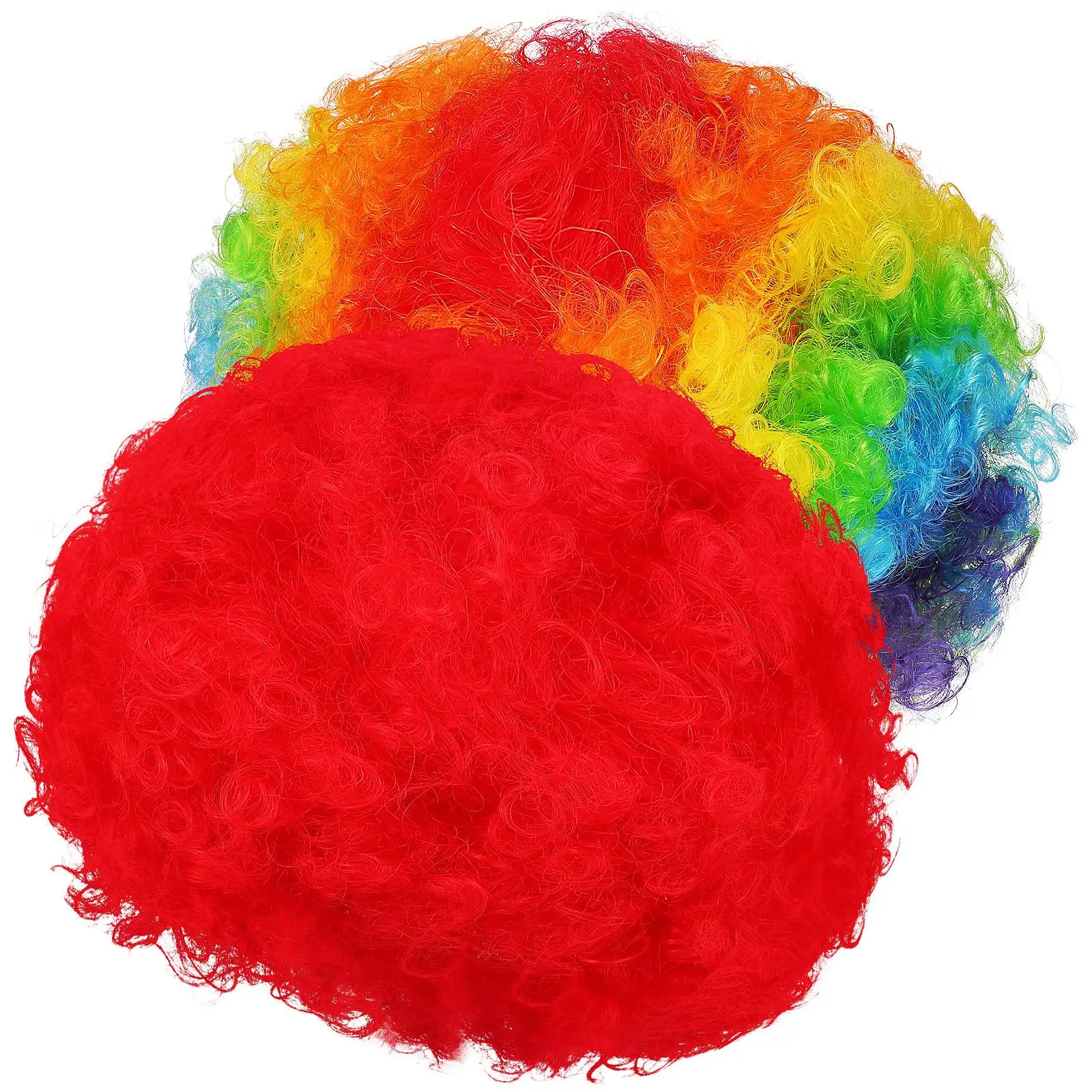 2 Pcs Rainbow Clown Afro Pride Wigs Red Cosplay Halloween Costume Party DIY Clown Red Soft Comfortable Accessories
2 Pcs Rainbow Clown Afro Pride Wigs Red Cosplay Halloween Costume Party DIY Clown Red Soft Comfortable Accessories