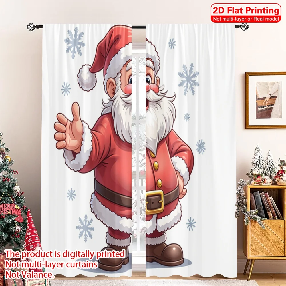 2pcs 2D flat printing Christmas Party Curtain Santa Waving Through Snow Polyester Without Electricity Family Party Use for
2pcs 2D flat printing Christmas Party Curtain Santa Waving Through Snow Polyester Without Electricity Family Party Use for
