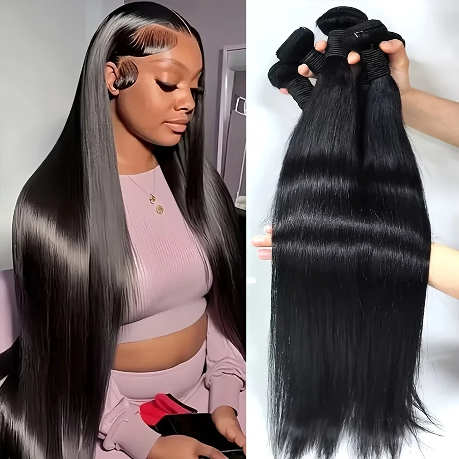 30 Inch Human Hair Bundle Raw Virgin Unprocessed Extensions Bone Straight Human Hair 3/4 Bundles Double Weft Bulk Braiding Hair
30 Inch Human Hair Bundle Raw Virgin Unprocessed Extensions Bone Straight Human Hair 3/4 Bundles Double Weft Bulk Braiding Hair