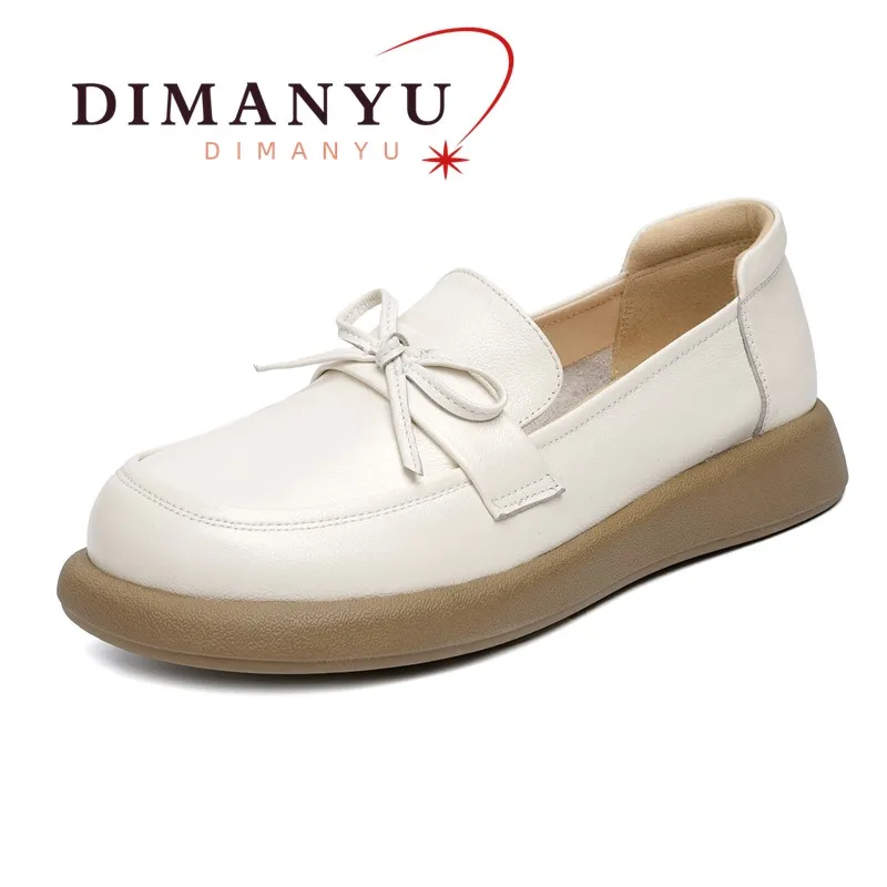 Women's Loafers Genuine Leather Bow Platform Slip On Mom Shoes Casual Soft Large size Ladies Flat Shoes
Women's Loafers Genuine Leather Bow Platform Slip On Mom Shoes Casual Soft Large size Ladies Flat Shoes