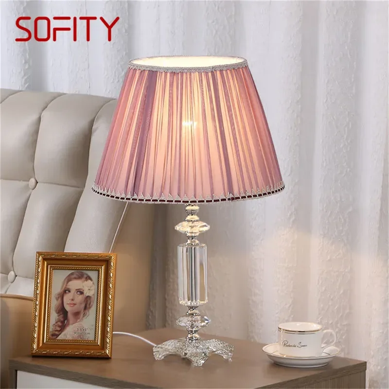 SOFITY Contemporary Crystal Table Lamp LED Fashion Luxury Living Room Bedroom Study Villa Hotel Home Decoration Light
SOFITY Contemporary Crystal Table Lamp LED Fashion Luxury Living Room Bedroom Study Villa Hotel Home Decoration Light