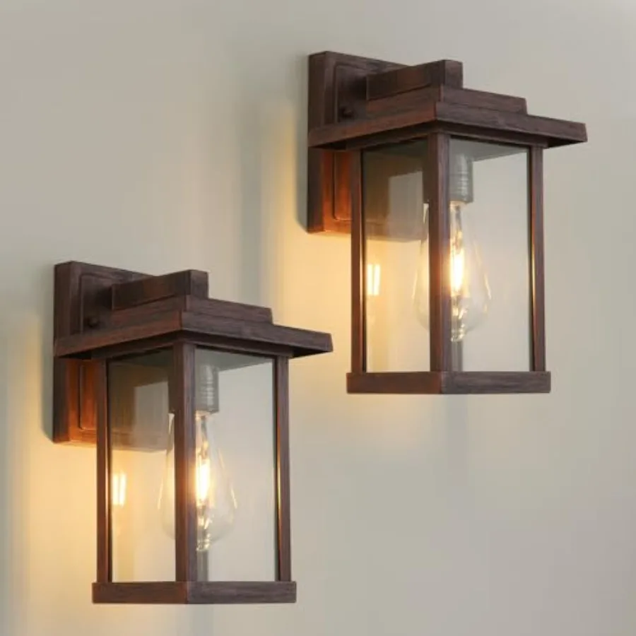 Outdoor Wall Sconce Outside Porch Light Fixtures Anti-Rust Exterior Wall Lights in Finish with Clear Glass for Garage Doorway E
Outdoor Wall Sconce Outside Porch Light Fixtures Anti-Rust Exterior Wall Lights in Finish with Clear Glass for Garage Doorway E