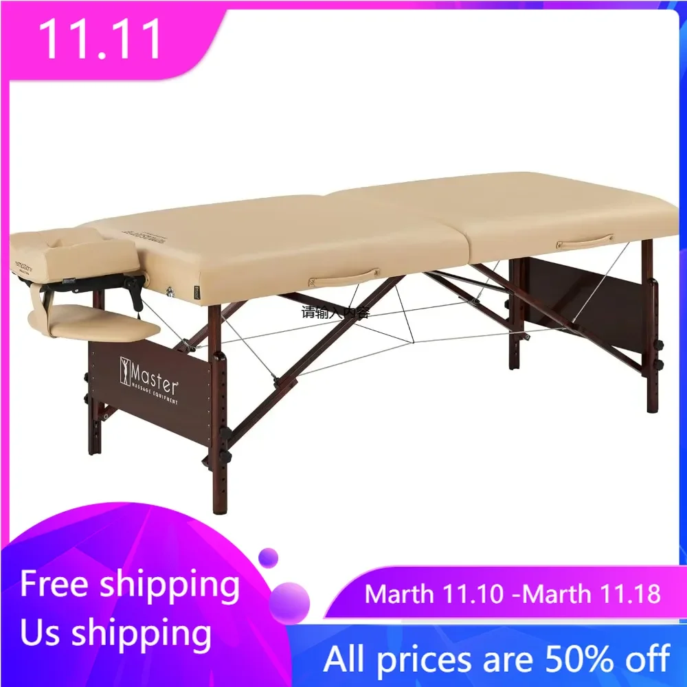30 inch portable massage table set, sand color, luxury, with 3 inch thick foam pad
30 inch portable massage table set, sand color, luxury, with 3 inch thick foam pad