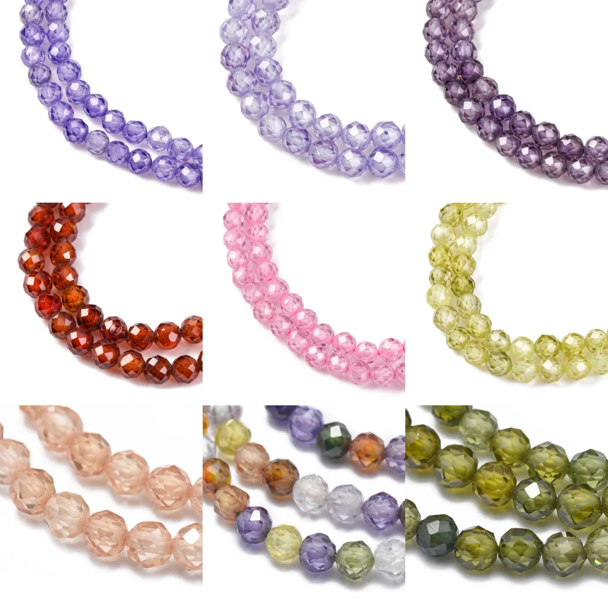 about 91Pcs/Strand Cubic Zirconia Bead Strands 4mm Faceted Round Loose Bead for Jewelry Making Necklace Bracelet DIY Accessories
about 91Pcs/Strand Cubic Zirconia Bead Strands 4mm Faceted Round Loose Bead for Jewelry Making Necklace Bracelet DIY Accessories
