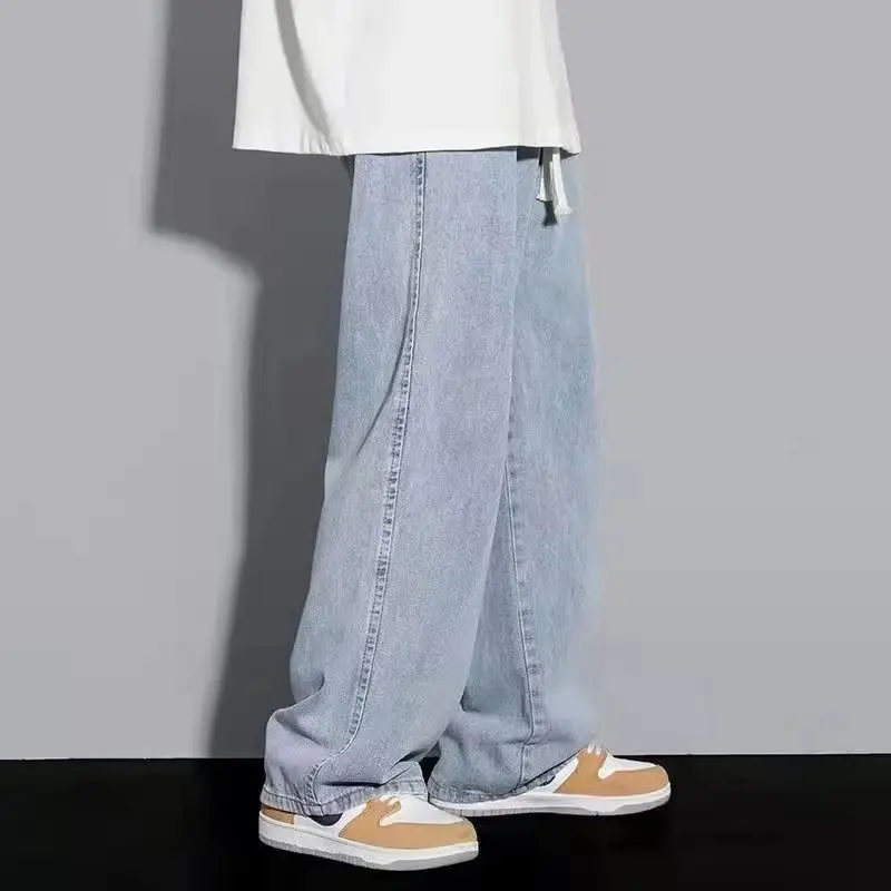 Fashion Men's Solid Color Drape Jeans Loose Straight Korean Vintage High Street Hip-hop Y2K Casual Daily Dragging Wide-leg Pants
Fashion Men's Solid Color Drape Jeans Loose Straight Korean Vintage High Street Hip-hop Y2K Casual Daily Dragging Wide-leg Pants