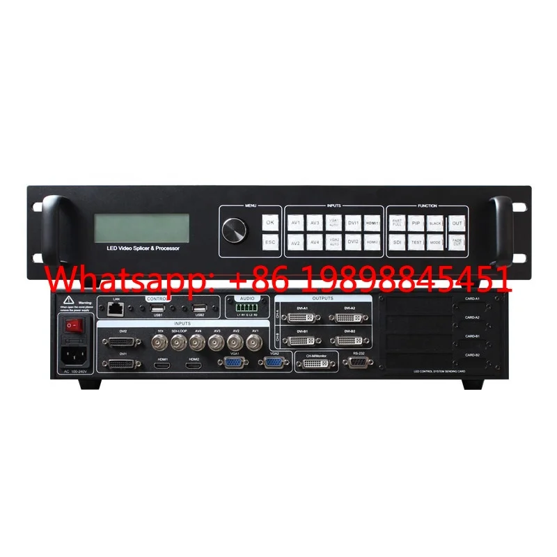 Professional SC358S LED Display Processor 4K60Hz SDI Scaler 4 NovaStar MSD300 Sending Cards Indoor LED Video Wall
Professional SC358S LED Display Processor 4K60Hz SDI Scaler 4 NovaStar MSD300 Sending Cards Indoor LED Video Wall