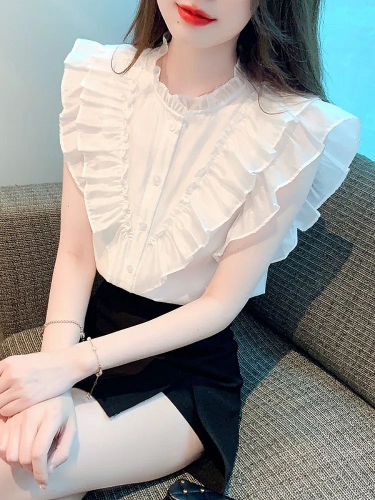 Элегантная шифоновая блузка женская летняя, уникальный красивый дизайн, с рукавами-крылышками, в корейском стиле, для офиса, прямого кроя, однотонная
Элегантная шифоновая блузка женская летняя, уникальный красивый дизайн, с рукавами-крылышками, в корейском стиле, для офиса, прямого кроя, однотонная
