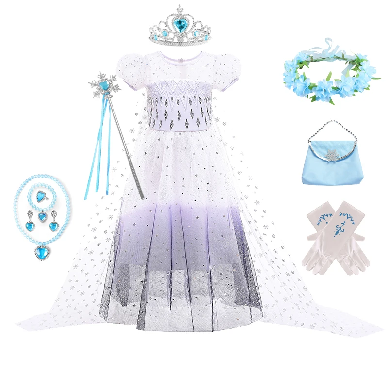 Girls Sequins Elsa Dresses Costume Clothes Kid Cosplay Princess Dress Snow Queen Vestido Children's Birthday Party
Girls Sequins Elsa Dresses Costume Clothes Kid Cosplay Princess Dress Snow Queen Vestido Children's Birthday Party