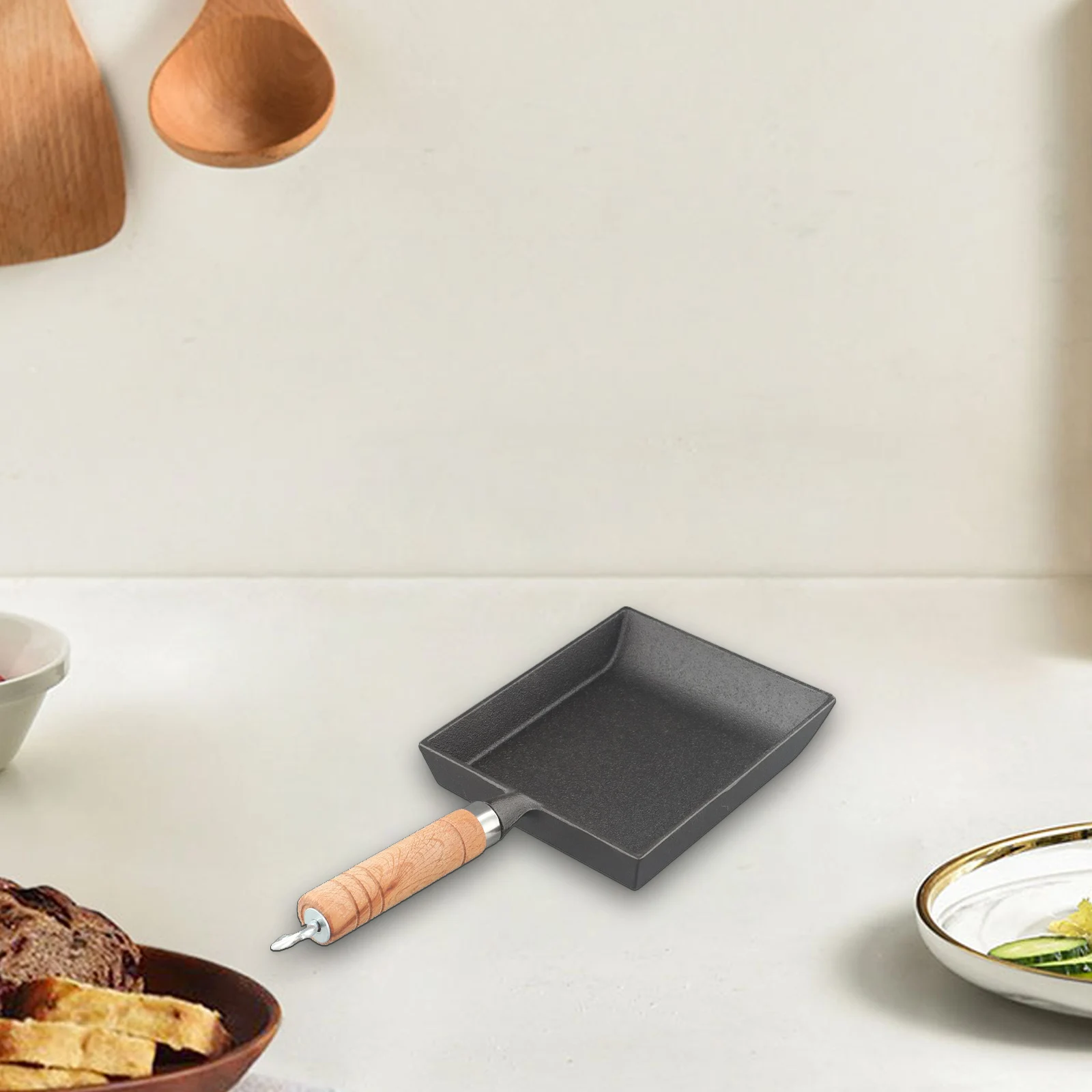 Non Coating Cast Iron Tamagoyaki Pan for Egg Omelette Frying Pan Designed for Easy Flipping on Induction and Gas Stoves
Non Coating Cast Iron Tamagoyaki Pan for Egg Omelette Frying Pan Designed for Easy Flipping on Induction and Gas Stoves