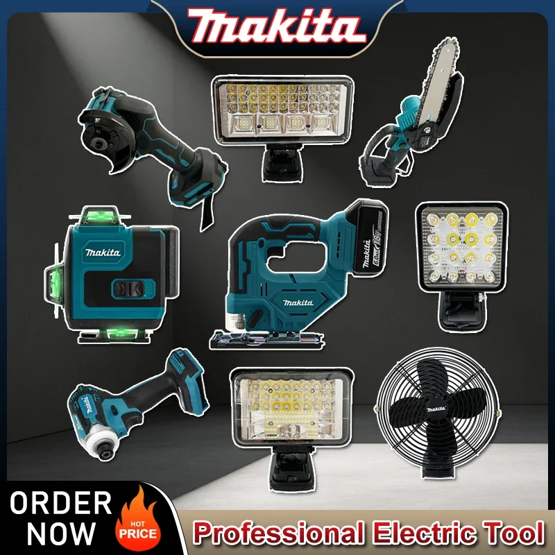 Многофункциональные электроинструменты Makita: 3-дюймовая угловая шлифовальная машина, лазерный дальномер, электрическая ударная дрель, светодиодный фонарь 4/5/7 дюймов
Многофункциональные электроинструменты Makita: 3-дюймовая угловая шлифовальная машина, лазерный дальномер, электрическая ударная дрель, светодиодный фонарь 4/5/7 дюймов