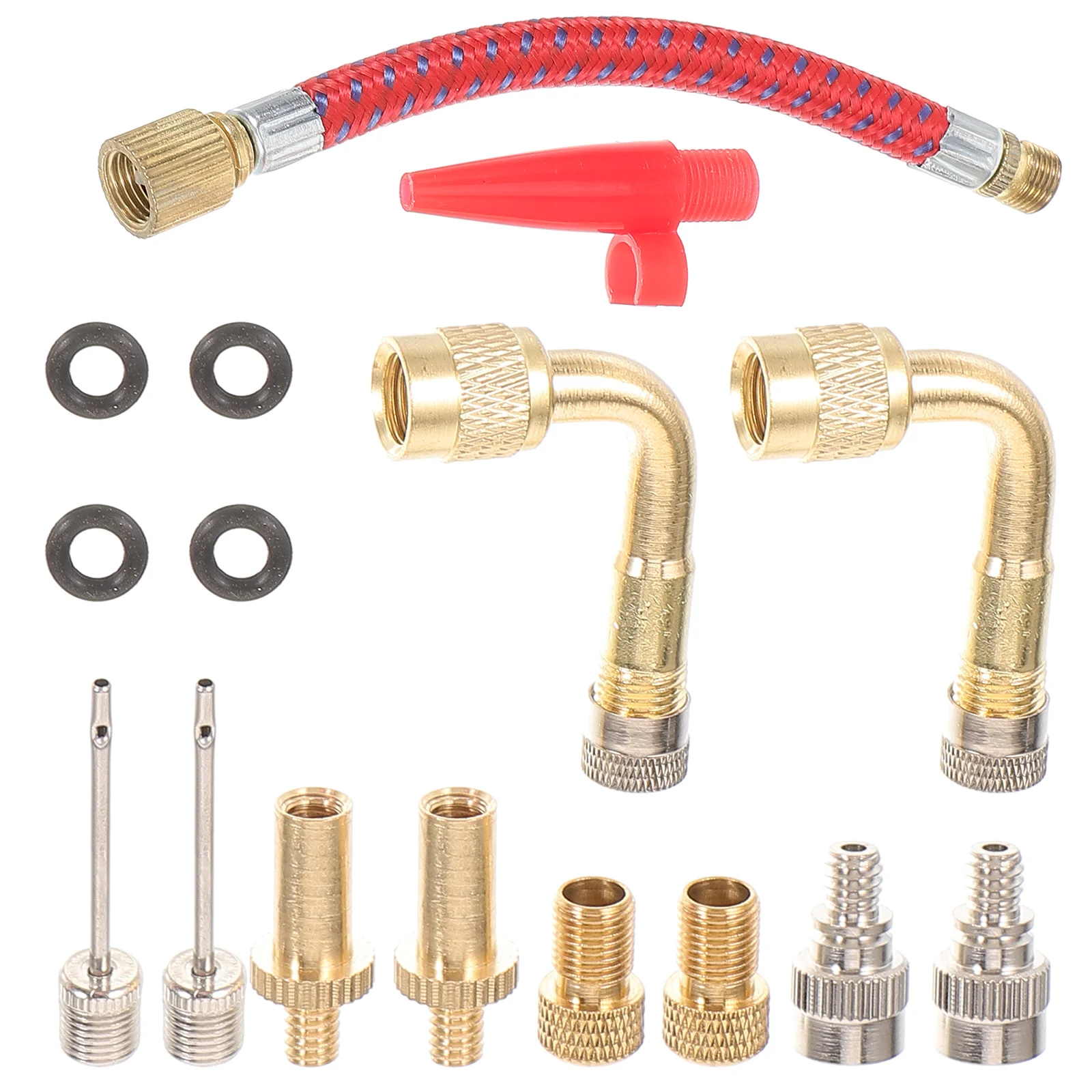 Valve Air Compressor Adapter Bicycle Pump Set 16-piece Bag Ball Bike Repair Parts Car
Valve Air Compressor Adapter Bicycle Pump Set 16-piece Bag Ball Bike Repair Parts Car